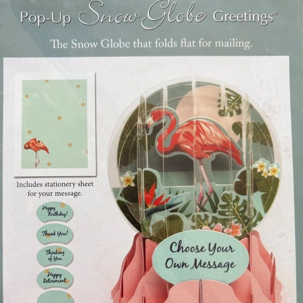 Up With Paper snow globe
